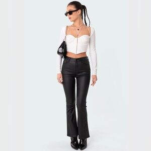 Edikted Luna Petite Boot Cut Pants